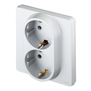 Розетка Legrand Inspiria встраиваемая алюминий (673752)