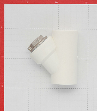 Фильтр полипропиленовый Valtec косой 32 мм В/В сетчатый (VTp.786.0.032)