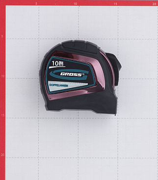 Рулетка Gross с автостопом 10 м x 25 мм