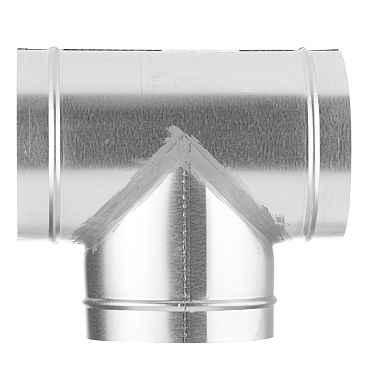 Тройник для круглых воздуховодов d150 мм 90° оцинкованный Era Pro