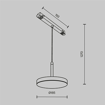Трековый светильник Technical TR123-2-15W3K-B