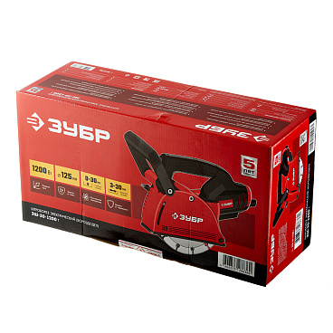 Штроборез электрический Зубр ЗШ-30-1200 Т 1200 Вт d125 мм без дисков