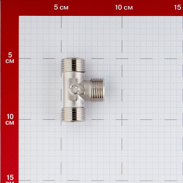 Тройник Stout 1/2 НР(ш) х 1/2 НР(ш) х 1/2 НР(ш) латунный (SFT-0018-121212)