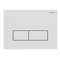 Клавиша смыва для инсталляций Siamp Plank белая глянцевая (10006930)