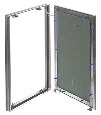 Люк ревизионный под плитку Хаммер Гиппократ-П алюминиевый 400х600 мм скрытый нажимной