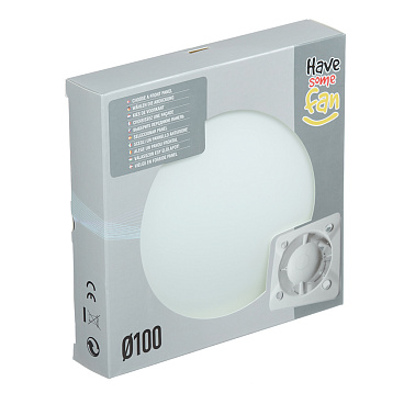 Панель декоративная для вентилятора KW Awenta PEG100 белое матовое стекло