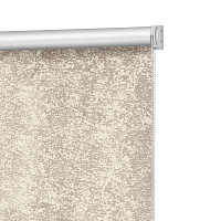 Рулонная штора блэкаут 80х160 см Decofest Марбл мини бежевая