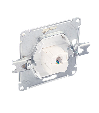 Розетка компьютерная Systeme Electric Glossa встраиваемая бежевая RJ45 (GSL000281K)