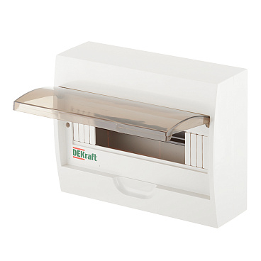 Щит распределительный навесной Dekraft ЩРН-П-12 пластиковый IP41 200х250х100 мм 12 модулей