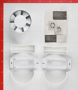 Вентилятор канальный осевой DiCiTi Pro d100 мм белый