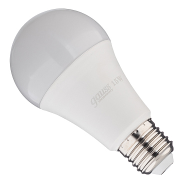 Лампа светодиодная Gauss E27 4100К 15 Вт 1450 Лм 180-240 В груша A60 матовая