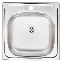 Мойка для кухни Ukinox Классика 48х48х14,5 см врезная сталь (CLM480.480---4K OC)