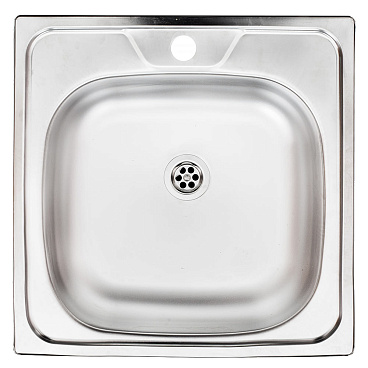 Мойка для кухни Ukinox Классика 48х48х14,5 см врезная сталь (CLM480.480---4K OC)