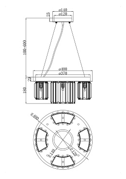 Подвесной светильник Maytoni MOD083PL-04CH