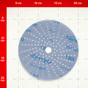 Диск шлифовальный Sunmight Ceramic d150 мм P180 на липучку пленочная основа (5 шт.)