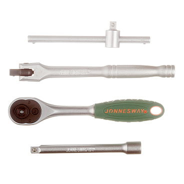 Набор торцевых головок с трещоткой Jonnesway 1/4" (S04H2118S) (18 шт.)
