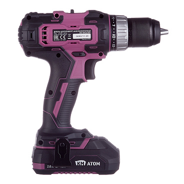 Дрель-шуруповерт аккумуляторная КМ АТОМ 18 В 2 Ач Li-Ion 2 АКБ и ЗУ (CD-181/2 KIT)