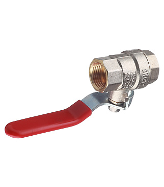 Кран шаровой латунный Valtec Base 1/2 ВР(г) х 1/2 ВР(г) ручка прямой (VT.214.N.04)