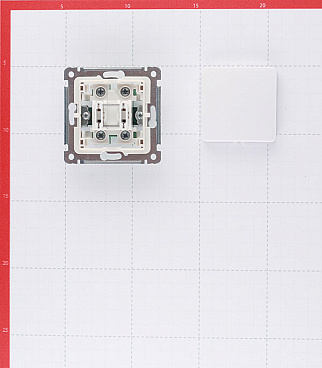 Переключатель Hegel Master одноклавишный встраиваемый белый (ВС10-471)