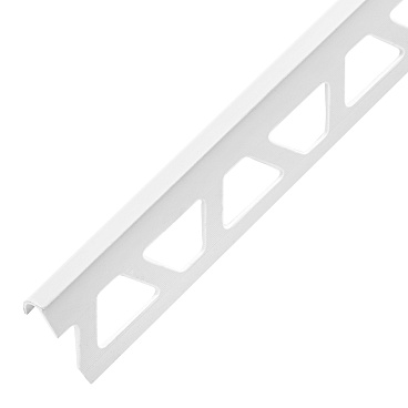 Уголок ПВХ для кафельной плитки наружный 8 мм 2,5 м светло-серый