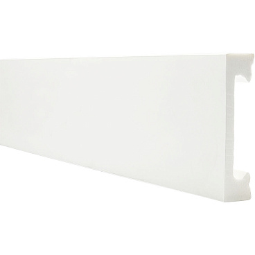 Плинтус экополимер Winart Pro Quadratum 65х16х2000 мм белый матовый (90.65.001.001)
