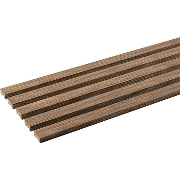 Декоративная рейка МДФ 50х16х2700 мм грецкий орех Стильный Дом