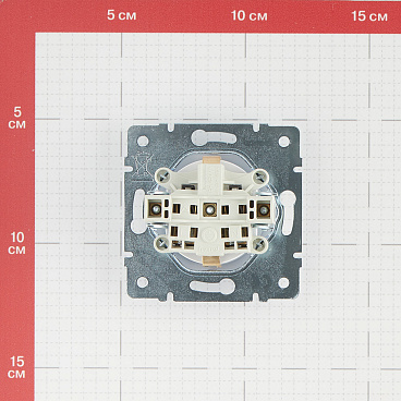 Розетка Lezard Karina встраиваемая белая (707-0288-122B)