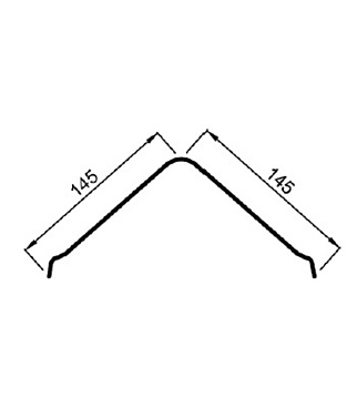 Щипец Ондулин коричневый 1 м