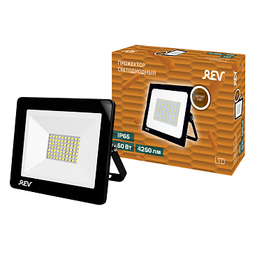 Прожектор светодиодный Rev ДО-50 4000К 50 Вт IP65 черный