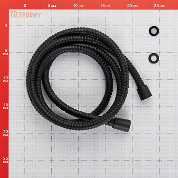 Шланг для душа Lavelly 2000 мм металлический черный (1023752)