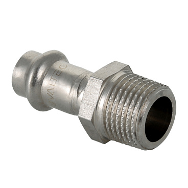 Соединитель Valtec (VTi.901.I.001804) 18 мм х 1/2 НР(ш) нержавеющая сталь
