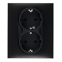 Розетка Legrand Suno встраиваемая антрацит со шторками (721426)