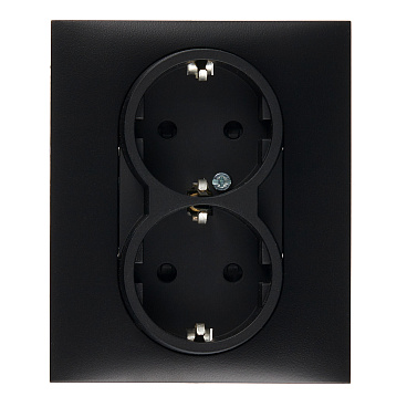 Розетка Legrand Suno встраиваемая антрацит со шторками (721426)