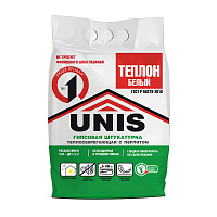 Штукатурка гипсовая Unis Теплон белая 5 кг