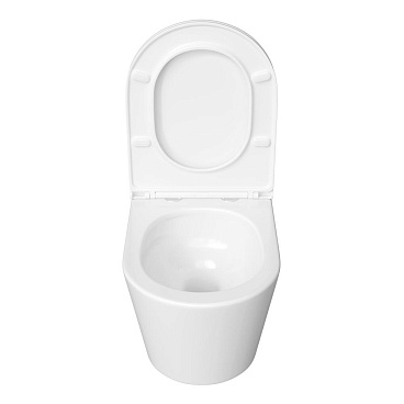 Унитаз подвесной Corsa Deco NX Tornado безободковый с сиденьем дюропласт микролифт смыв торнадо (WHNX520ST)