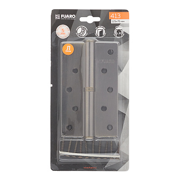 Петля Fuaro карточная левая разъемная 125х75 мм бронза