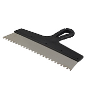 Шпатель зубчатый 300х6 мм с пластиковой ручкой (131152)