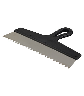 Шпатель зубчатый 300х6 мм с пластиковой ручкой (131152)