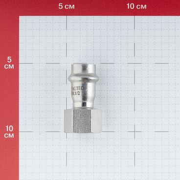 Соединитель VALTEC (VTi.902.I.001504) 15 мм х 1/2 ВР(г) нержавеющая сталь