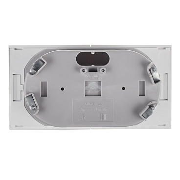 Розетка Systeme Electric AtlasDesign встраиваемая белая со шторками со сдвижными крышками (ATN000128)