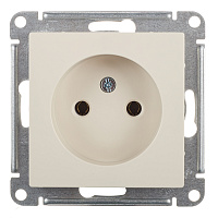 Розетка Systeme Electric AtlasDesign встраиваемая бежевая (ATN000241)