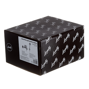 Смеситель для ванны Lavelly Prime хром однорычажный с коротким изливом с лейкой (672210)