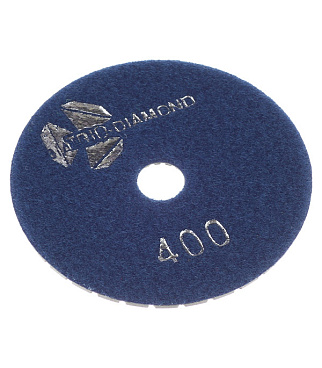 Круг алмазный шлифовальный по камню Trio-Diamond гибкий d100 мм P400 для мокрого шлифования