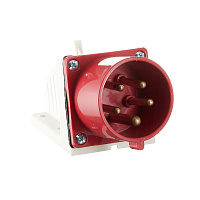 Вилка силовая угловая настенная EKF PROxima 3Р+РЕ+N 32 А 380 В IP44