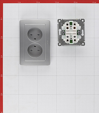 Розетка Hegel Master встраиваемая серебро (РС16-341-06)