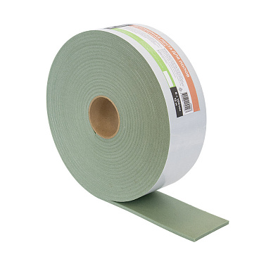 Лента демпферная кромочная для полов КМ Эксперт самоклеящаяся 6х100 мм 12 м