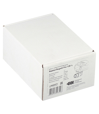 Кран шаровой с электроприводом латунный Neptun Bugatti Pro 1/2 ВР(г) х 1/2 ВР(г) мини прямой 12 В (NEPBugPro12-12)