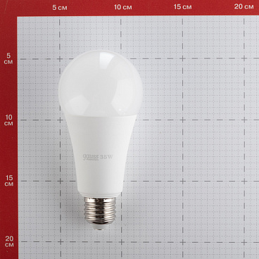 Лампа светодиодная Gauss E27 4100К 35 Вт 2740 Лм 180-240 В груша A67/A80 матовая