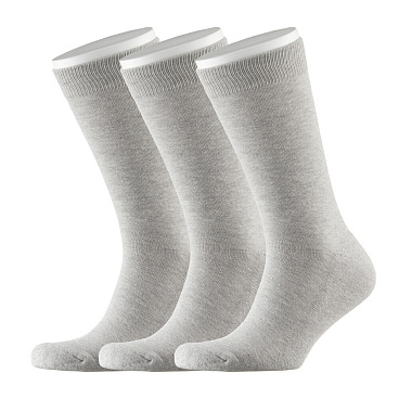 Носки мужские Hesler кардная пряжа 44-46 серые (3 пары)