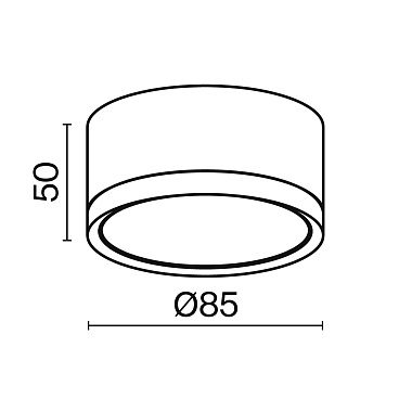 Потолочный светильник Technical C086CL-GX53-SRD-W